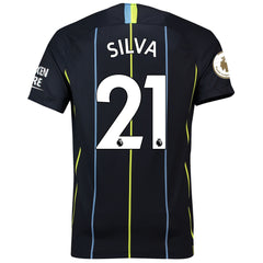 David Silva Manchester City 2018/19 Away Player Jersey – Black