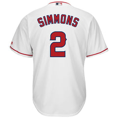 Andrelton Simmons Los Angeles Angels Majestic Home Cool Base Player Jersey – White
