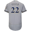 Image of Christian Yelich Milwaukee Brewers Majestic Authentic Collection Flex Base Player Jersey – Gray