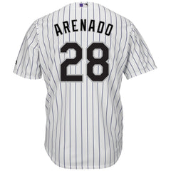 Nolan Arenado Colorado Rockies Majestic Home Official Cool Base Player Jersey - White