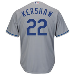 Clayton Kershaw Los Angeles Dodgers Majestic Cool Base Player Jersey - Gray