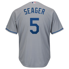 Corey Seager Los Angeles Dodgers Majestic Road Official Cool Base Player Jersey - Gray