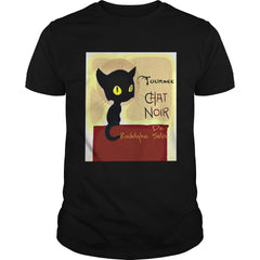 Vintage Tournee du Chat Noir Black Cat Halloween T-Shirt