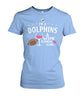 Image of Miami Dolphins - I'm a Dolphins and wine kinda girl T-shirt