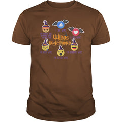 WINE REACTIONS T SHIRT FUNNY HALLOWEEN SHIRT