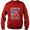Image of I Stand For The Flag And Kneel For The Cross Patriot T shirt
