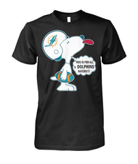 Miami Dolphins - Cute Snoopy T-shirt