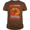 Image of HALLOQUEENS ARE BORN IN OCTOBER T SHIRT