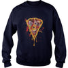 Image of Zombie Pizza Funny Scary Halloween Distressed T-Shirt