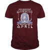 Image of Native Blood Was Born In April T-Shirt Aries Pride
