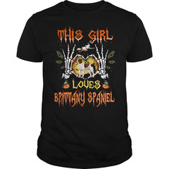 This Girl Loves Brittany Spaniel Halloween
