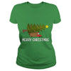 Image of Merry Christmas - truck with a Christmas tree Tshirt