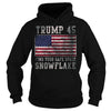 Image of Trump 45 Find Your Safe Space Snowflake Shirt
