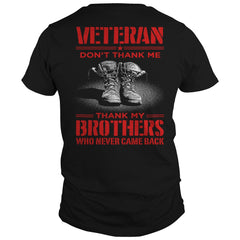 BEST Seller Veteran Don't Thank Me