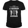 Image of Veteran Tee October Birthday Gift
