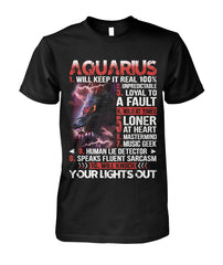 Aquarius Zodiac Signs Limited Edition T-shirts