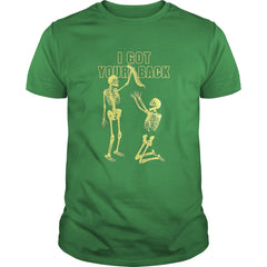 I got your back halloween funny humorous Skeleton t shirt