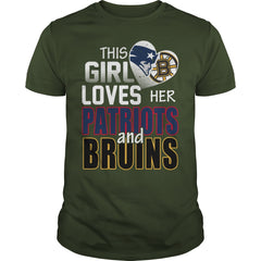 Boston - PATRIOTS BRUINS Girl Tshirt, Boston - PATRIOTS BRUINS Girl Hoodies