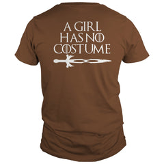 A Girl Has No Costume No Name Funny Halloween