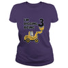 Image of 3rd Birthday Bulldozer Construction Party 3 Year Old Boy Toddler Kids TShirt