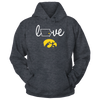 Image of Iowa Hawkeyes - Love With State Outline