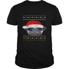 pug dog christmas