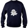 Image of cute happy ghost smiling happily