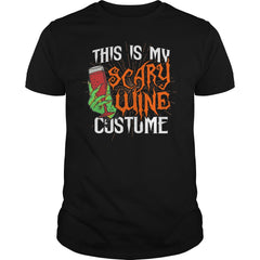 THIS IS MY SCARY WINE COSTUME T SHIRT HALLOWEEN SHIRT