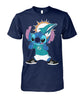Image of Miami Dolphins - Cute Stitch T-shirt