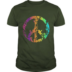 Colored nature animal peace sign