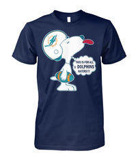 Miami Dolphins - Cute Snoopy T-shirt