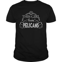 Ornithology Zoology Shirt Girl Loves Pelicans Shirt