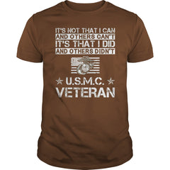 U.S.M.C VETERAN  T SHIRT