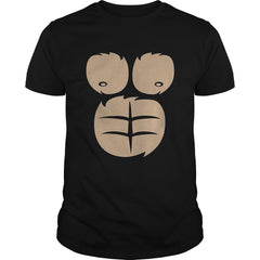 Gorilla Chest Suit Halloween Costume Shirt Funny Monkey