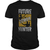 Image of Future Zombie Hunter Funny Halloween Distressed T-Shirt