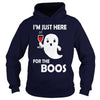 Image of I'm Just Here For The Boos - Halloween Wine Shirt