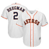 Image of Alex Bregman Houston Astros Majestic Home Official Cool Base Player Replica Jersey - White