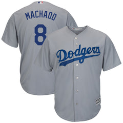 Manny Machado Los Angeles Dodgers Majestic Official Cool Base Player Jersey – Gray