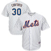 Image of Michael Conforto New York Mets Majestic Official Cool Base Player Jersey - White