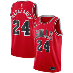 Lauri Markkanen Chicago Bulls Red Swingman Jersey 2018 - 2019