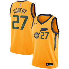 Rudy Gobert Utah Jazz Gold Swingman Jersey 2018 - 2019