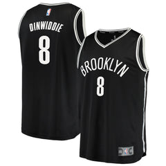 Spencer Dinwiddie Brooklyn Nets Black Swingman Jersey 2018 - 2019