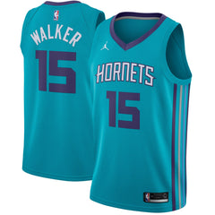 Kemba Walker Charlotte Hornets Jordan Blue Swingman Jersey 2018 - 2019
