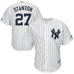 Giancarlo Stanton New York Yankees Majestic Cool Base Replica Player Jersey – White
