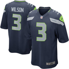 Seattle Seahawks Russell Wilson Navy JERSEY 2018 - 2019
