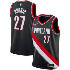 Jusuf Nurkic Portland Trail Blazers Black Swingman Jersey 2018 - 2019