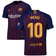 Lionel Messi Barcelona 2018/19 Home Player Jersey – Navy