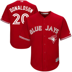 Josh Donaldson Toronto Blue Jays Majestic 2017 Cool Base Replica Player Jersey - Scarlet