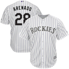 Nolan Arenado Colorado Rockies Majestic Home Official Cool Base Player Jersey - White