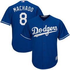Manny Machado Los Angeles Dodgers Majestic Official Cool Base Player Jersey – Royal